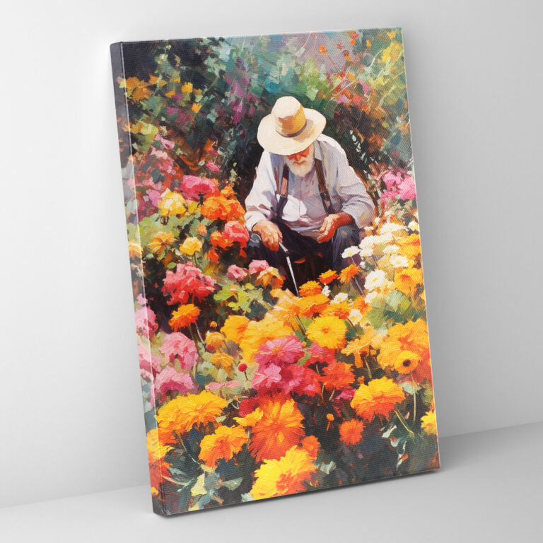 Old Peoples Canvas Print - Old Peoples, Wall Art, Blooming Flowers, Home Decoration