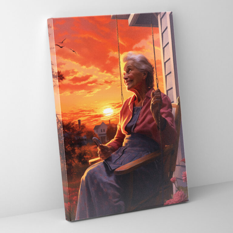 Old Peoples Wall Art - Old Peoples, Warmth, Old Peoples, Vivid Sunset