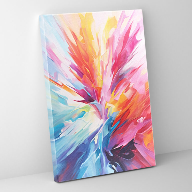 Oppenheimer Abstract Canvas Print - Oppenheimer, Vibrant Colors, Oppenheimer, Canvas
