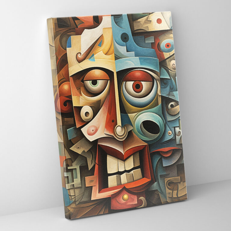 Oppenheimer Cubist Canvas Print - Oppenheimer, Canvas Wall Art, Wall Decoration, Home Decoration