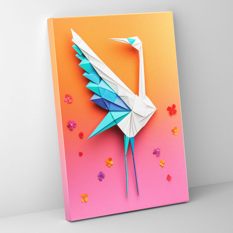 Origami Canvas Print - Origami, Canvas, Wall Decoration, Canvas Wall Art