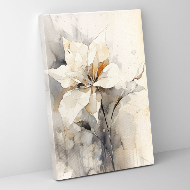 Origami Flower Canvas Print - Origami, Wall Decoration, Home Decoration, Beauty