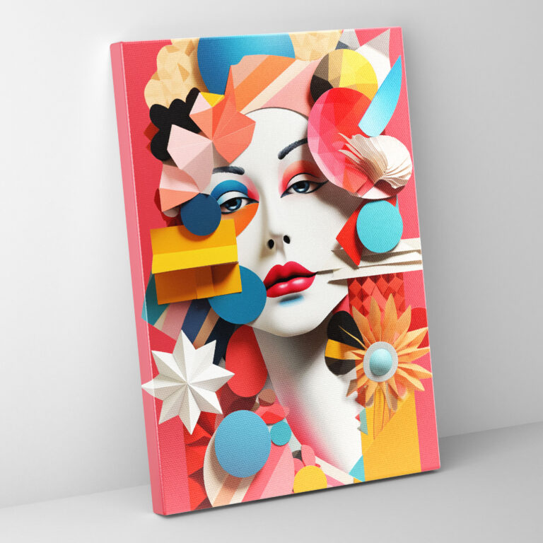 Origami Pop Art Canvas Print - Origami, Canvas Wall Art, Wall Decoration, Origami Shapes