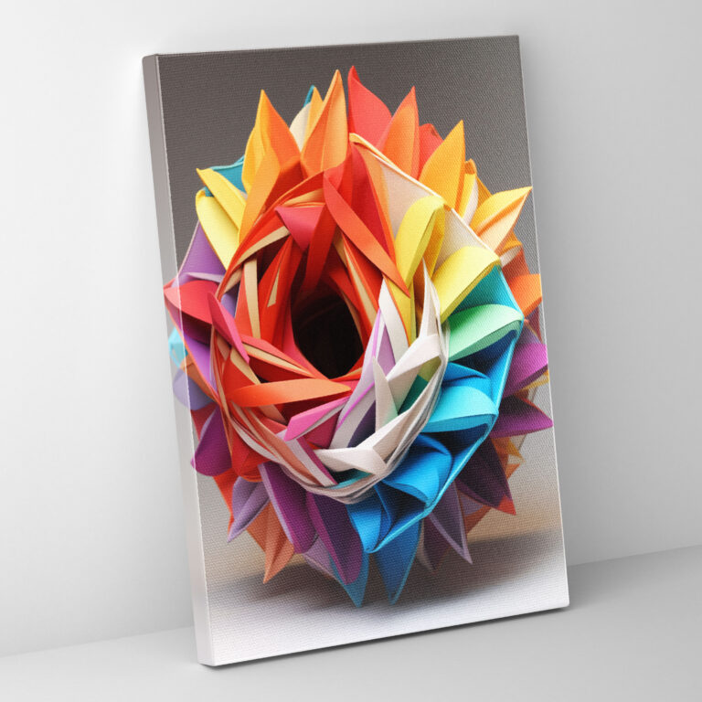Geometric Origami Canvas Print - Origami, Wall Art, Precision, Wall Decoration