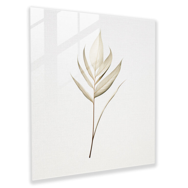Papyrus Glass Print: Minimalist Elegance - Papyrus, Papyrus, Home Decoration, Elegance