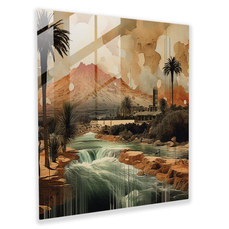 Surreal Papyrus Glass Wall Art - Papyrus, Modern Art, Glass Wall Art, Glass Art