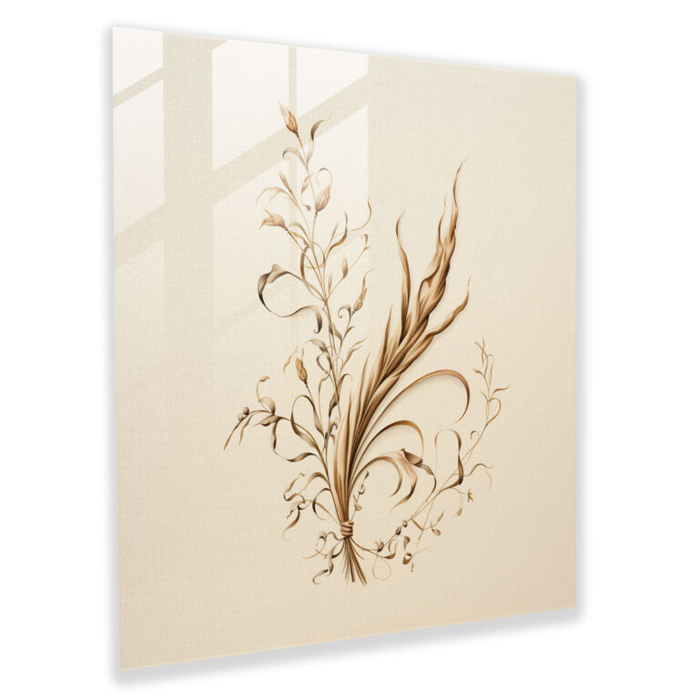 Papyrus Calligraphy Glass Wall Art - Papyrus, Home Decoration, Papyrus, Elegant