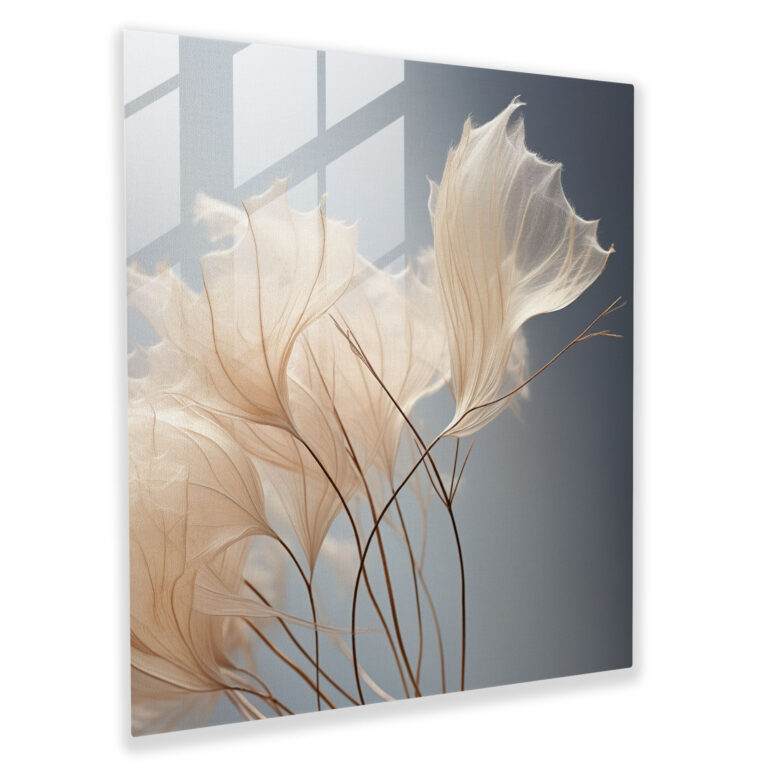 Delicate Papyrus Glass Print - Papyrus, Papyrus, Home Decoration, Delicate