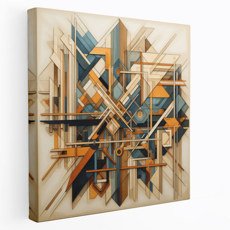 Geometric Papyrus Canvas Print - Mesmerizing Wall Art - Papyrus, Canvas Wall Art, Wall Decoration, Home Decoration