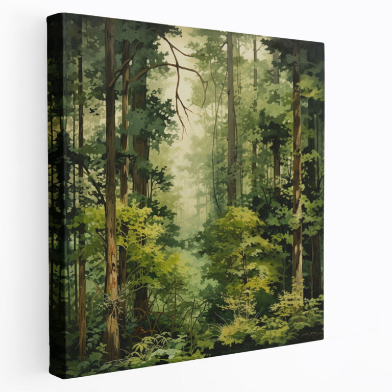 Papyrus Wall Art - Green Forest Canvas Print - Papyrus, Wall Art, Nature, Home Decoration