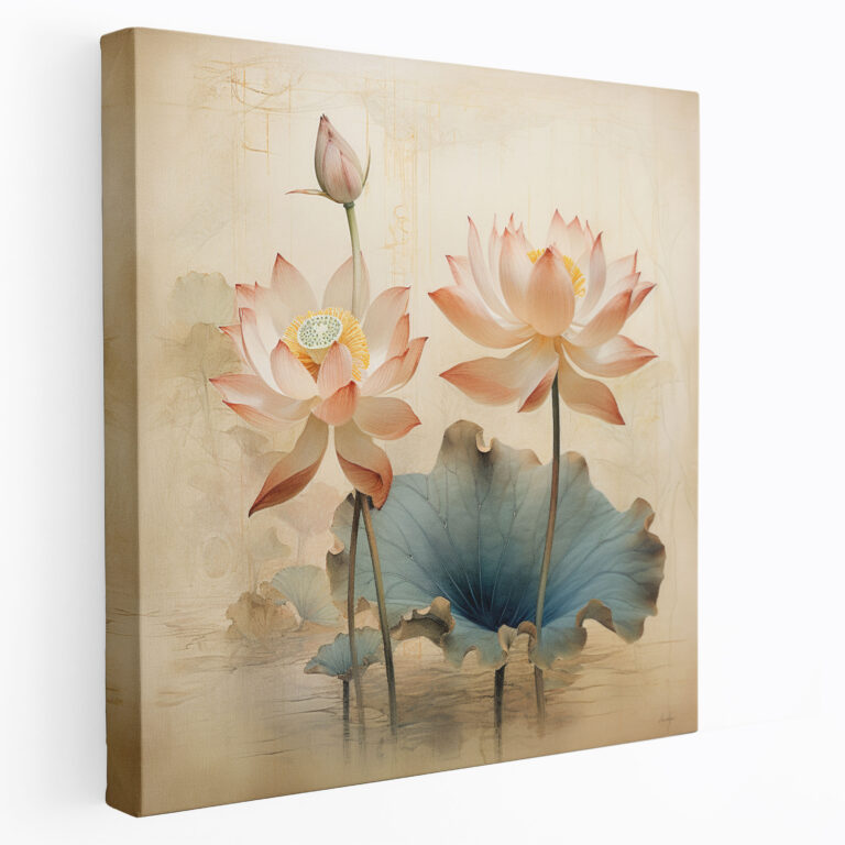 Papyrus Wall Art - Lotus Flower Canvas Print - Papyrus, Home Decoration, Serenity, Canvas Wall Art
