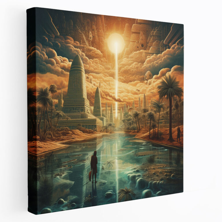 Papyrus Wall Art - Surreal Dreamscapes Canvas Print - Papyrus, Wall Art, Wall Decoration, Dreamlike Landscapes