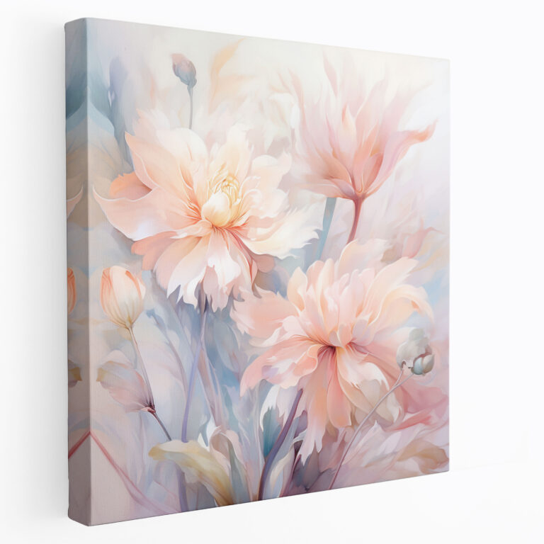 Pastel Flower Wall Art - Pastel, Wall Art, Illustration, Home Decoration