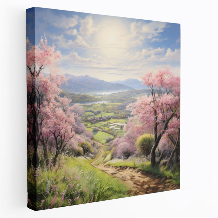Pastel Countryside Canvas Print - Pastel, Wall Decoration, Rolling Hills, Home Decoration