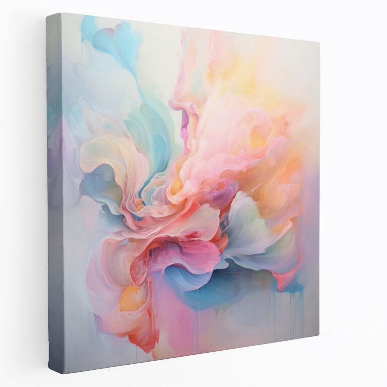 Pastel Abstract Canvas Print - Pastel, Wall Decoration, Pastel, Home Decoration