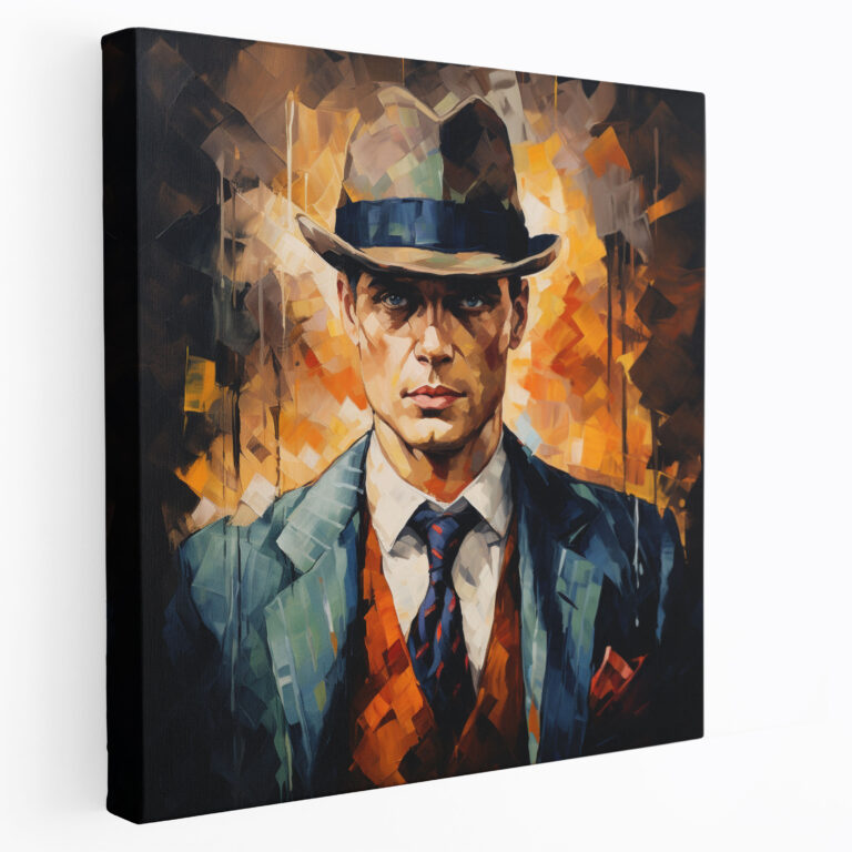 Peaky Blinders Wall Decoration - Abstract Art With Rich Colors And 1920S Elements Canvas Print - Peaky Blinders, Home Decoration, Rich Colors, 1920S Elements