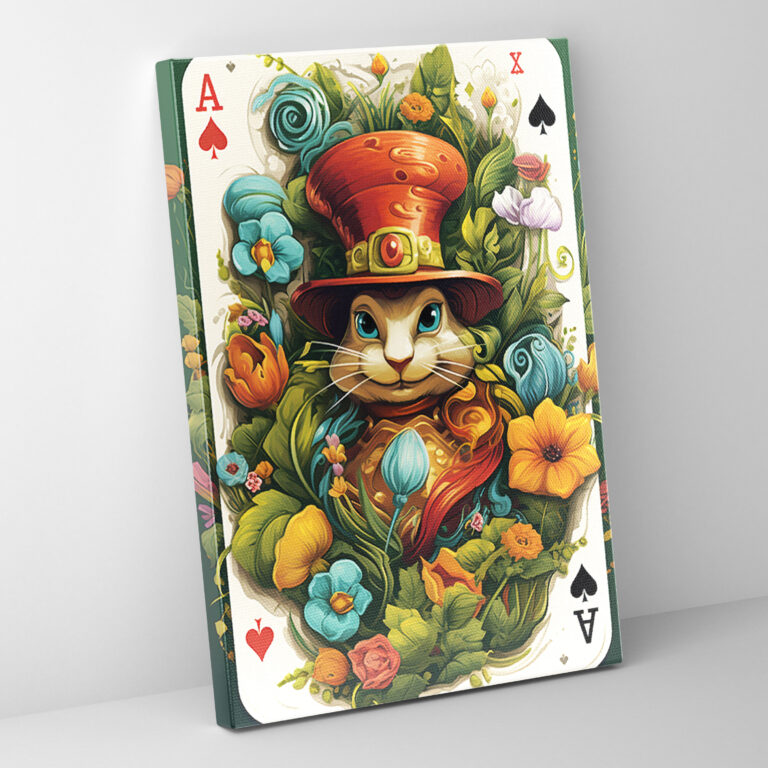 Whimsical Playing Cards Canvas Print - Playing Cards, Playing Cards, Home Decoration, Whimsical Design
