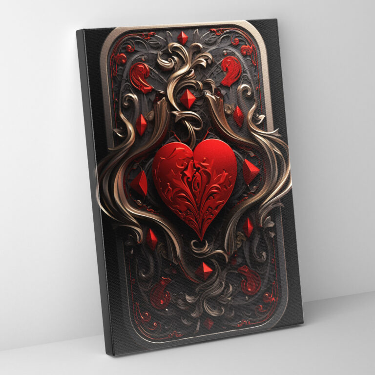 Playing Cards Wall Decoration - Playing Cards, Wall Art, Intricate Details, Canvas Wall Art