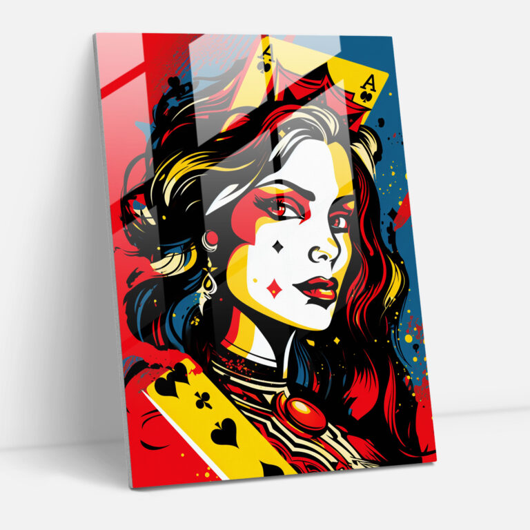 Playing Cards Home Decoration - Playing Cards, Modern Art, Glass Art, Glass Print