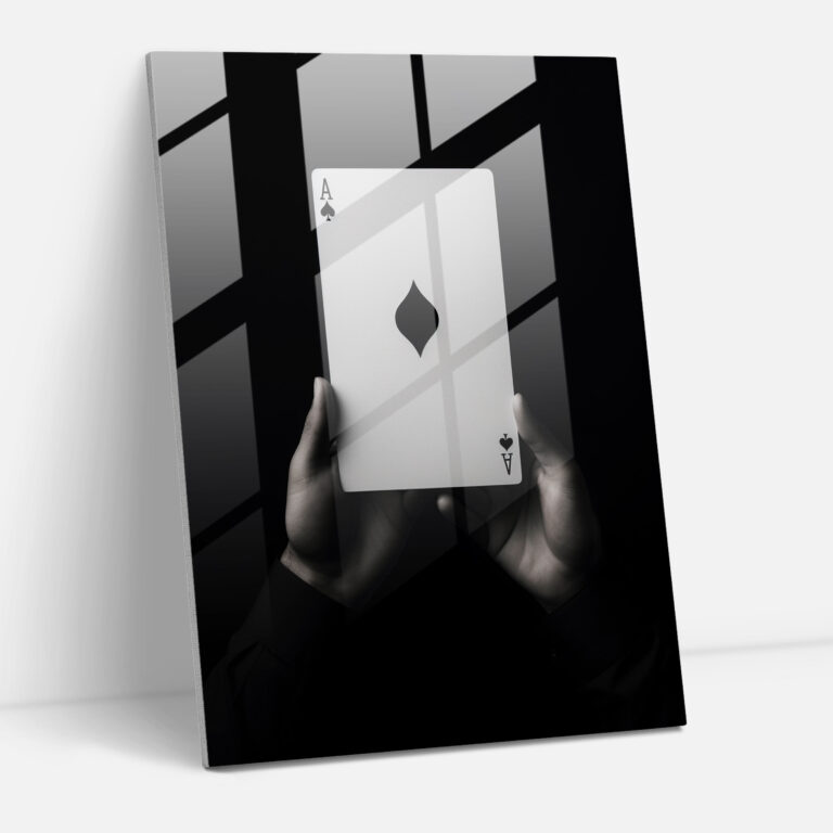 Playing Cards Glass Wall Art - Playing Cards, Modern Art, Glass Print, Home Decoration