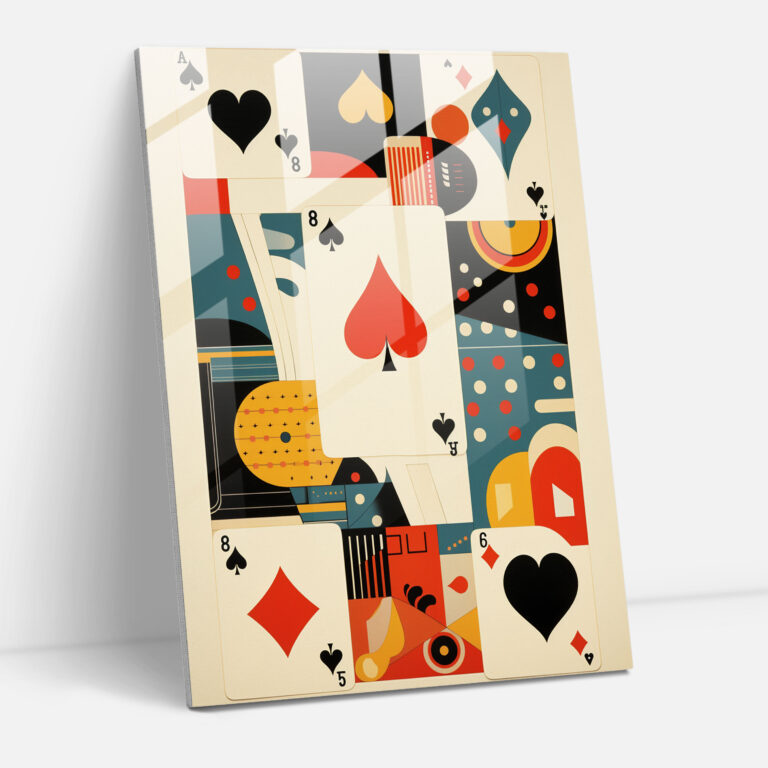 Playing Cards Glass Art - Playing Cards, Playing Cards, Glass Print, Glass Wall Art