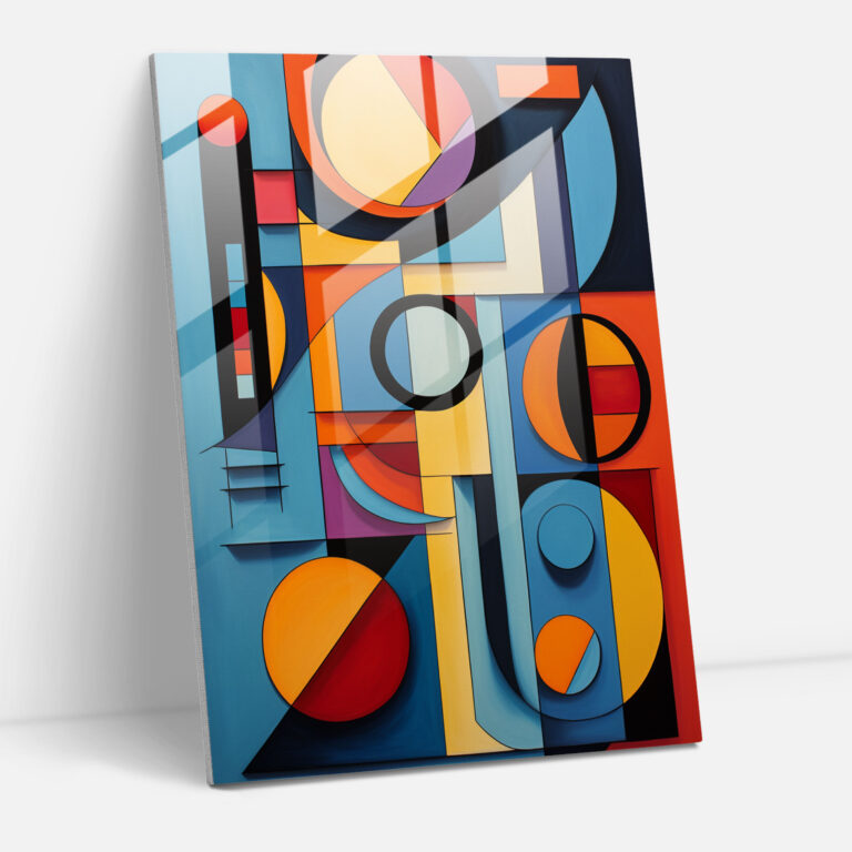 Playing Cards Glass Print - Playing Cards, Glass Print, Abstract Geometric Shapes, Glass Art