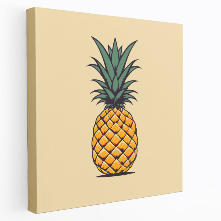 Pineapple Wall Art - Modern Elegance - Pineapple, Home Decoration, Canvas Wall Art, Canvas Print