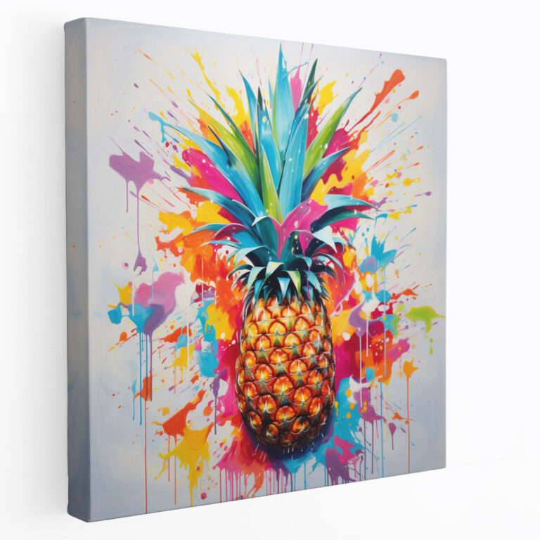 Pineapple Wall Art - Abstract Energy - Pineapple, Wall Decoration, Home Decoration, Dynamic