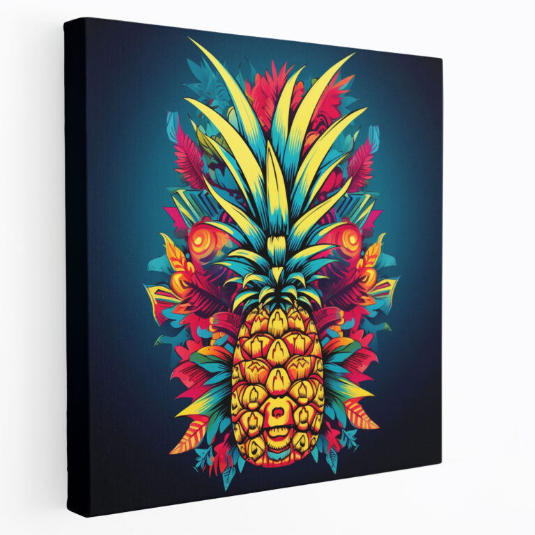 Pineapple Wall Decoration - Pineapple, Pop Art Style, Wall Art, Silhouette