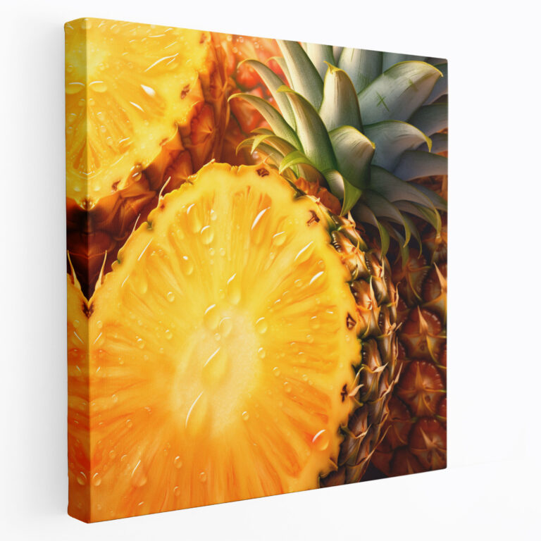 Pineapple Canvas Print - Pineapple, Canvas Print, Intricate Details, Wall Art