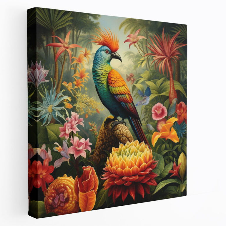 Pineapple Wall Art - Pineapple, Tranquil Oasis, Pineapple, Colorful Birds