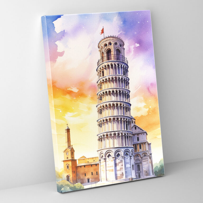 Leaning Tower Of Pisa Wall Art - Leaning Tower Of Pisa, Canvas Print, Canvas Wall Art, Wall Decoration
