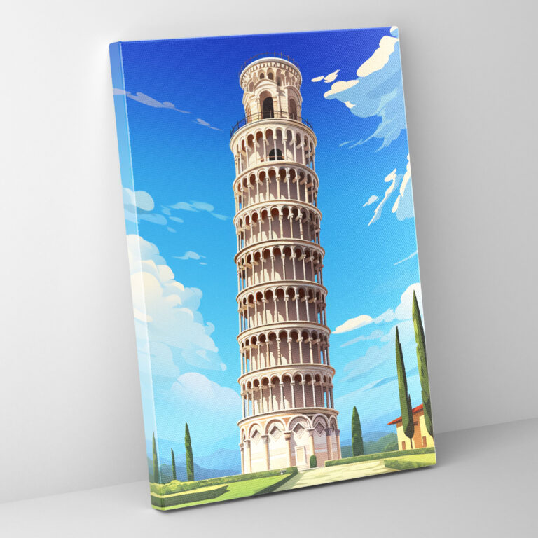 Leaning Tower Of Pisa Canvas Print - Leaning Tower Of Pisa, Leaning Tower Of Pisa, Canvas Print, Canvas Wall Art