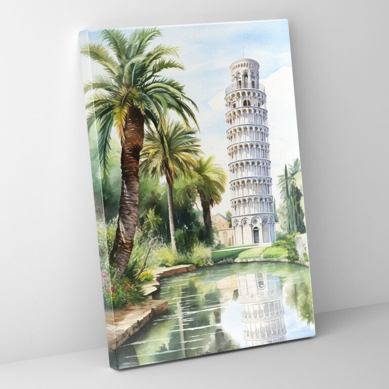 Leaning Tower Of Pisa Home Decoration - Leaning Tower Of Pisa, Wall Art, Home Decoration, Canvas Print