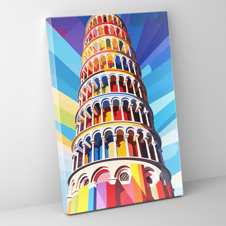 Leaning Tower Of Pisa Wall Decoration - Leaning Tower Of Pisa, Home Decoration, Canvas, Leaning Tower Of Pisa