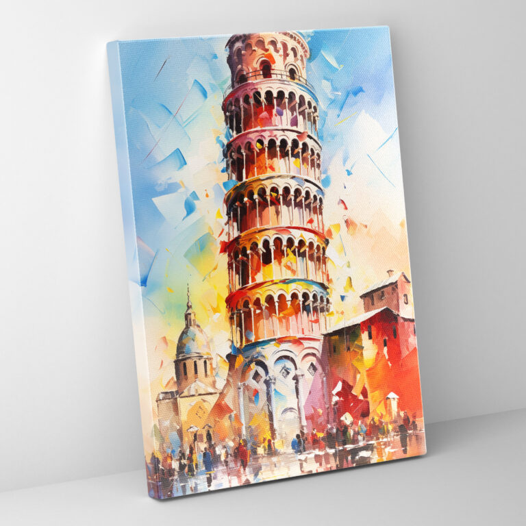 Leaning Tower Of Pisa Home Decoration - Leaning Tower Of Pisa, Canvas Wall Art, Canvas, Home Decoration