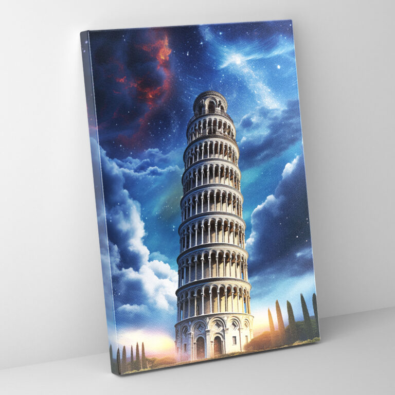 Leaning Tower Of Pisa Canvas Print - Leaning Tower Of Pisa, Whimsy, Wall Decoration, Surreal