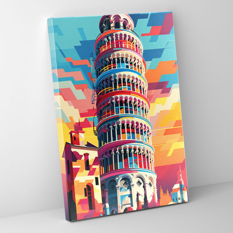 Leaning Tower Of Pisa Canvas Print - Leaning Tower Of Pisa, Wall Art, Leaning Tower Of Pisa, Wall Decoration