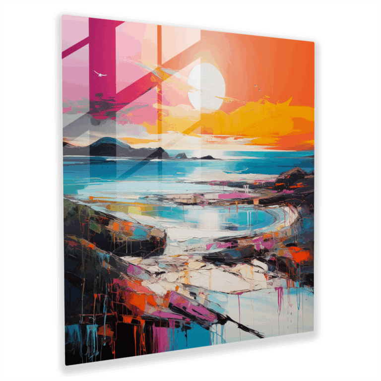 Ethereal Abstract Glass Print Wall Art Decoration
