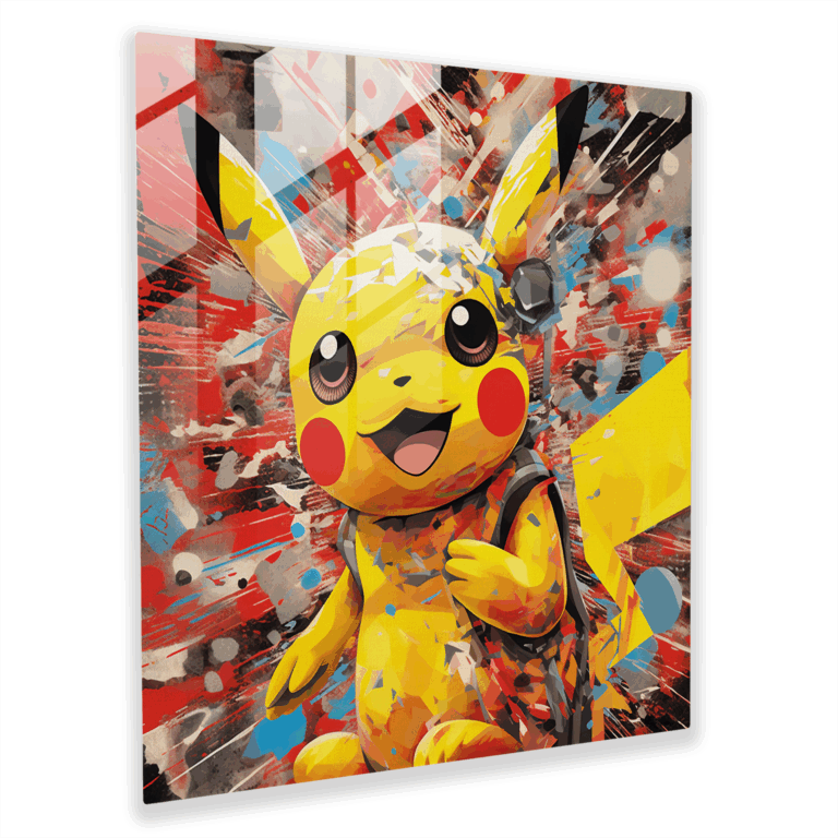 Pop Art Pokemon Glass Print Home Decoration