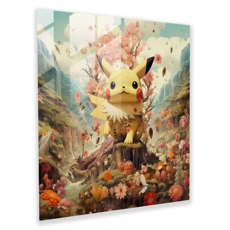 Dreamscape Pokemon Fusion: Glass Print - Pokemon, Glass Print, Pokemon Elements, Dreamlike