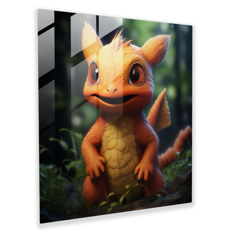 Pokemon Realistic Glass Print - Pokemon, Glass Print, Pokemon Realistic Glass Print, Wall Decoration