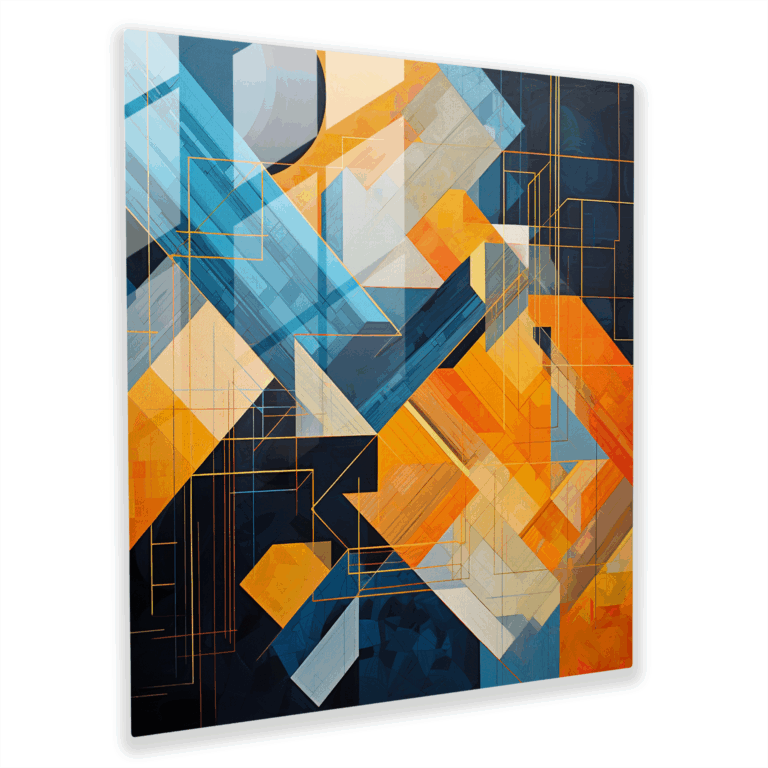 Geometric Glass Print Abstractions