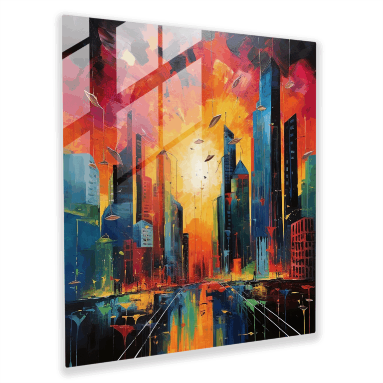 Awe-Inspiring Abstract Acrylic Glass Print for Modern Wall Decoration