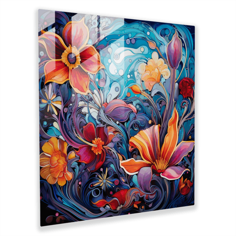 Ethereal Art Nouveau Glass Wall Art
