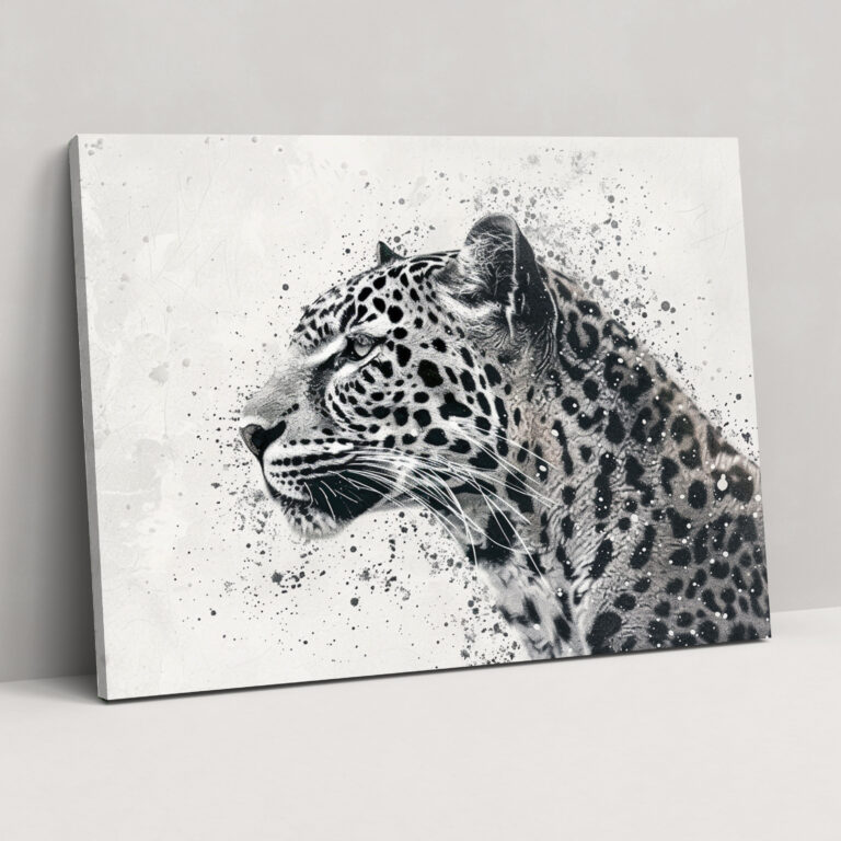 Animal Portrait Pointillism Canvas Print - Pointillism, Pointillism, Animal Portrait, Canvas Print