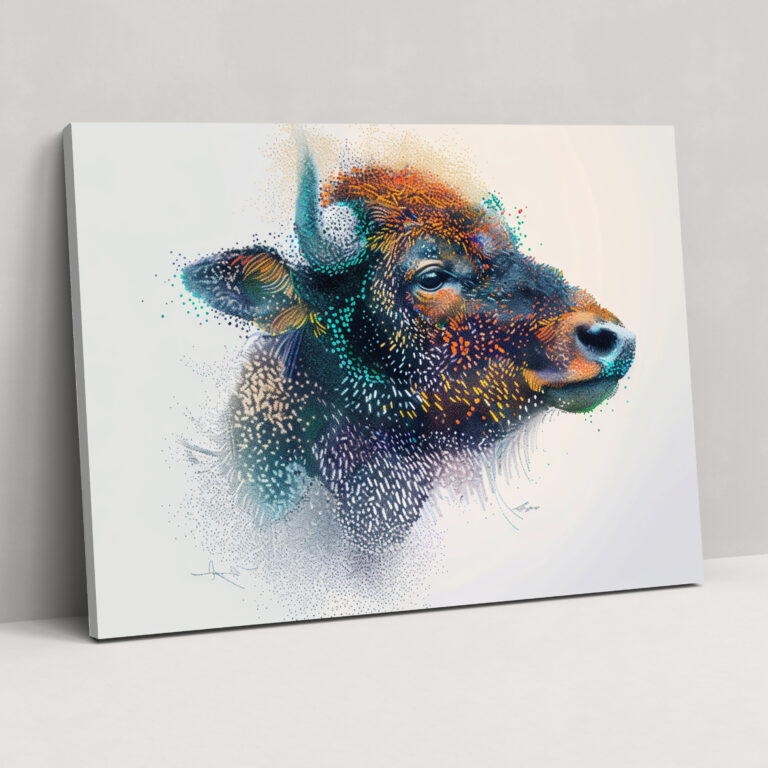 Whimsical Pointillism Canvas Print - Pointillism, Pointillism, Canvas Print, Home Decoration
