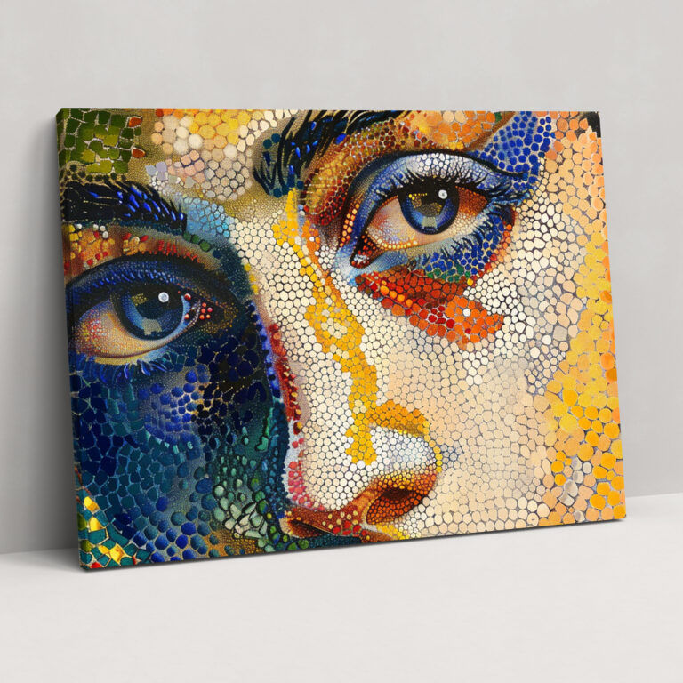 Modern Pointillism Canvas Print - Pointillism, Canvas Print, Canvas, Home Decoration
