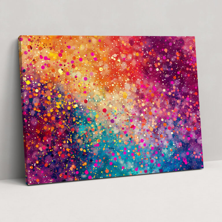 Abstract Pointillism Wall Decoration - Pointillism, Wall Decoration, Canvas Print, Wall Art