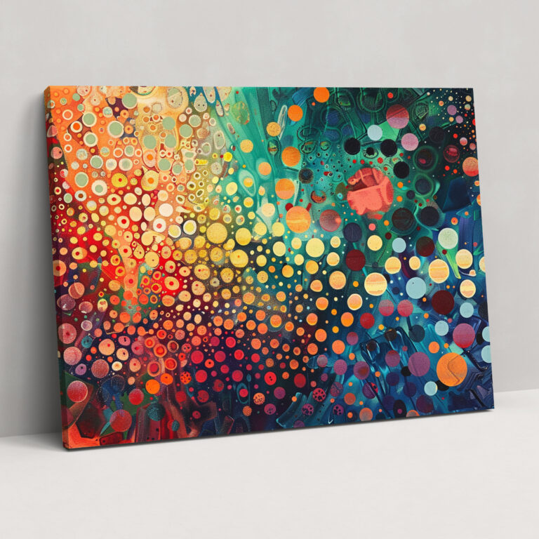 Pointillism Geometric Canvas Print - Pointillism, Wall Art, Geometric, Canvas Print